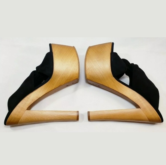 Giuseppe Zanotti Platform Heels, Black Suede, 40 - Picture 2 of 8